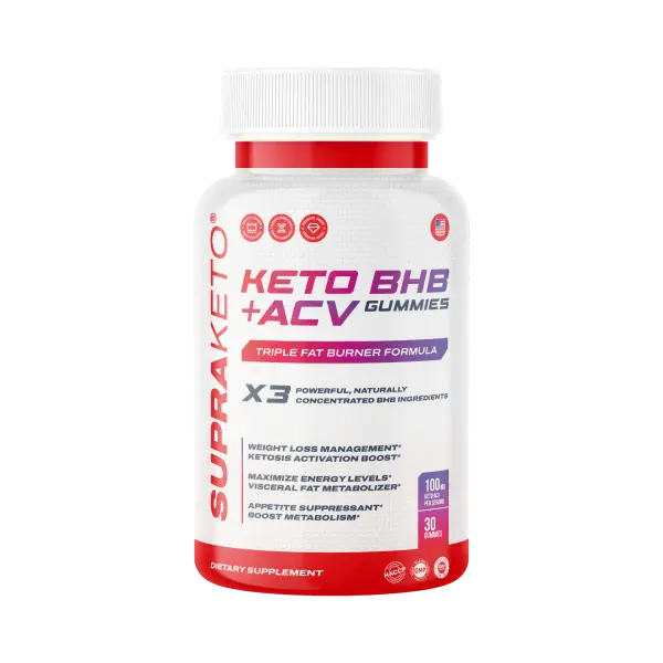 Supra Keto BHB + ACV Gummies Gummibärchen